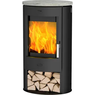 Fireplace Zaria Kaminofen Speckstein Schwarz 6 kW
