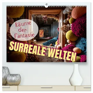 Surreale Welten. Räume der Fantasie (hochwertiger Premium Wandkalender 2026 DIN A2 quer), Kunstdruck in Hochglanz: Lassen Sie sich bezaubern von ... zu neuen Dimensionen öffnen. (CALVENDO Orte)