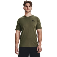 Bild Herren Sportstyle Links Brust Kurzarm T-Shirt, grün, M