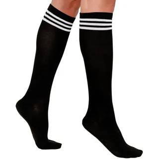 W WIDMANN MILANO Party Fashion - Sportstrümpfe, 1 Paar, Kniestrümpfe, College, Cheerleader, Fußball, Schulmädchen