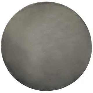 Beliani Kurzflor-Teppich Gesi II 140/140 cm , Grau , Naturmaterialen , Rund , 140x140 cm , Teppiche und Böden, Teppiche, Orientteppiche