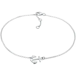 Elli Fußschmuck Damen Fußkettchen Anker Maritim in 925 Sterling Silber