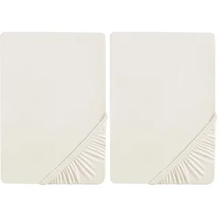 roba Spannbettlaken Safe Asleep 40 x 90-45 x 90 - Baby Bettlaken für Stubenwagen und Wiegen - Bio Baumwolle - GOTS und Oeko-Tex Standard 100 - Canadien White (Packung mit 2)