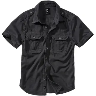 Brandit Textil Kurzarmhemd Schwarz L