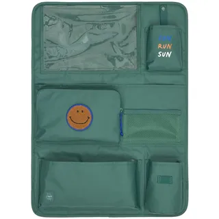 Lässig Autoorganizer Autorücksitzorganizer Rücksitztasche für Auto zum Hängen zusammenklappbar/Car Wrap-to-Go dark green