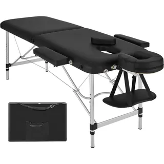 Tectake tectake® Massageliege Breite 60 cm, Polsterung 4 cm, mit Aluminiumgestell, 205 x 95 x 89 cm