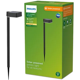 Philips Sockelleuchte Kunststoff, Metall 54,0 cm Solar 1,5 W schwarz