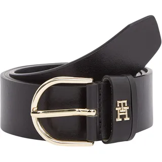 Tommy Hilfiger Damengürtel Leder 3,5 cm Schwarz 70