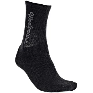 Woolpower Wandersocken Classic Logo 400 schwarz 40-44