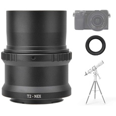 T2-NEX-Teleskop-Kameraobjektivadapter, 2-Zoll-T-Mount-Astronomie-Teleskopobjektiv für die spiegellose Sony NEX-Mount-Kamera