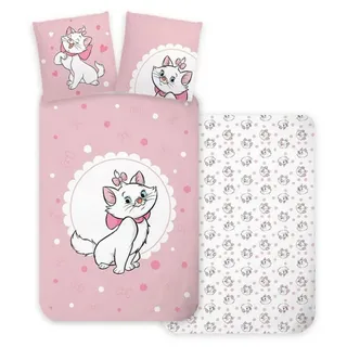 BrandMac Disney Aristocats Kinderbettwäsche Mehrfarbig 135 x 200 cm + 80 x 80 cm