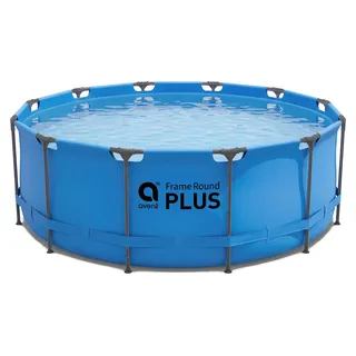 Avenli Frame Plus Pool 366 x 100 cm, Aufstellpool rund, ohne Pumpe, blau - Blau