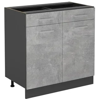 Vicco Schubladenschrank R-Line 80 x 81,6 x 46 cm Grau