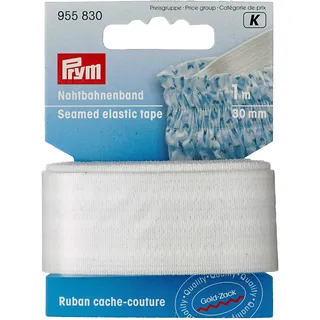 Prym 955830 Nahtbahnenband 30 mm rohweiß