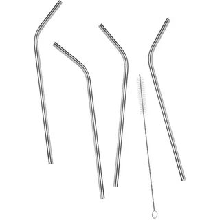 Butlers Trinkhalme (40-teilig) Manhattan Lounge , Silberfarben , Metall , 0.7 cm , Barzubehör & Weinzubehör, Barzubehör