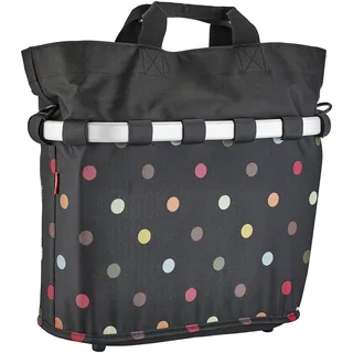 KLICKfix Bikebasket Oval M Dots mehrfarbig