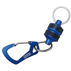 Rapala Unisex-Adult Clip RCD Magnetic Release-Schlüsselanhänger mit Karabiner-zum Aufhängen von Angelködern, Kunstködern und Angelzubehör-Magnetischer Verschluss-Metall, Blau, Einzigartig