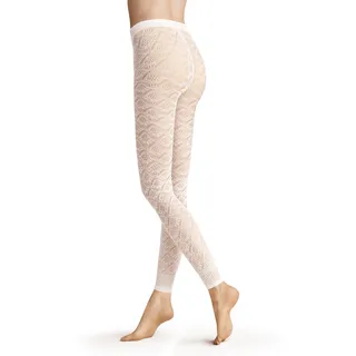 Hudson Damen Leggings Graphic Crochet gemustert 40 DEN White 0008 36-38
