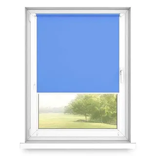 Time4blinds - Rollo ohne Kassette, 60x180 cm, Blauer Himmel, Steuerung Links