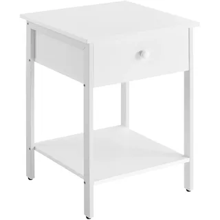 VASAGLE Nachtschrank 40 x 40 x 55 cm Mattweiß