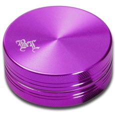 Black Leaf BL Grinder 2-teilig Ø 40mm | hochwertiger Aluminium beschichteter Crusher | Premium Grinder mit Logo Gravur | Violett