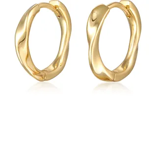 Elli Creolen Twisted Look Goldfarben 123456