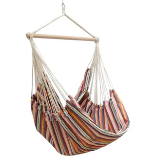 Amanka Xxl-Hängesessel bis 150kg, 185/130 cm Multicolor , Textil , Rechteckig , 130x155x185 cm , Gartenmöbel, Gartenschaukeln, Hängesessel