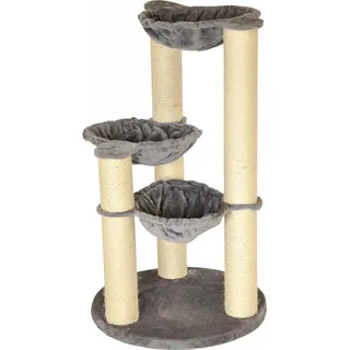 nanook Kratzbaum Holiday 3 Schlafmulden 104x60cm standfest stabil grau - Grau