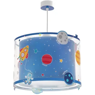 Dalber kinderlampe Pendelleuchte Hängelampe Planets Planeten Raum, 33 x 33 x 25 cm, Blau