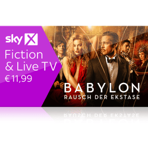Sky X Fiction um 11,99 € statt 19,99 € pro Monat - monatlich kündbar - 12 Monate Preisagarantie!