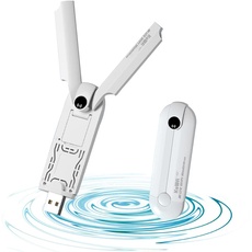 KuWfi USB Stick, WLAN Stick, 150Mbps 4G Dongle mit SIM Slot, 2 Externe Antenne, USB LTE Stick Arbeitet mit den meisten europäischen SIM-Karten, Mobile WiFi Router Verbindet bis zu 10 drahtlose Geräte