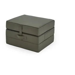 Atlantic Home Collection Falthocker Larry, 75/195/15 cm, Grün