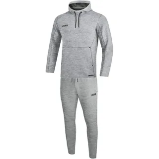 Jako Premium Basics Jogginganzug mit Kapuze grau meliert S