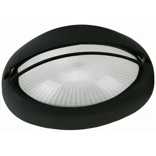 Maritime Wandleuchte IP44 Bullauge Aluminium Schwarz E27 TIFFI Außenlampe Haus