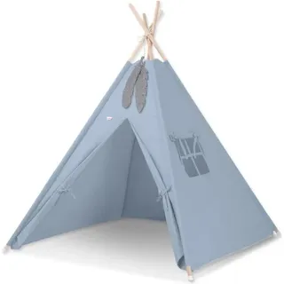 Tipi-Zelt für Kinder – Spielzelt – leicht und tragbar, inklusive dekorativer Federn