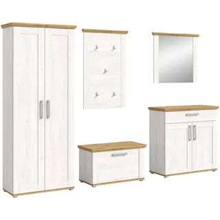 xonox.home Garderobe Verona X70K5G01 Garderoben Kombination Set Lärche Nb., Absetzung Artisan Eiche Nb.