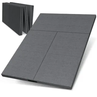 eloneo Doppelgästematratze »3in1« mit Husse, 160x200x8cm, anthrazit