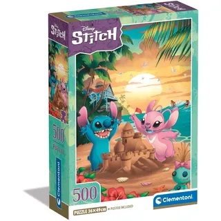 CLEMENTONI Disney Stitch and Angel Sandcastle 500