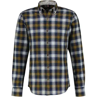 LERROS Karohemd »LERROS Karohemd STRUCTURE CHECK«, blau