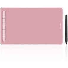 XP-PEN Deco L Grafiktablett 10"x6" Zeichentablett mit X3 Smart Chip 60° Neigung mit batterielosem Stift (Pink)