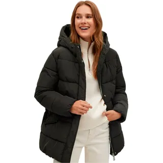 Mango Damen gesteppte Winterjacke L - Schwarz