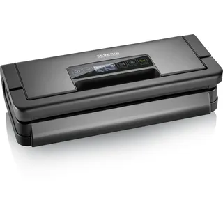 Severin 3628 Vakuumierer mit Display Vakuumiergerät, Schwarz
