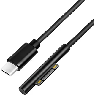 LogiLink PA0342 - Sync- & Ladekabel USB-C zu Surface Stecker 1.8 m - Schwarz