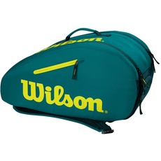 Wilson Padel-Tasche für Kinder und Jugendliche, Für bis zu 4 Schläger, Grün/Gelb, WR8902101001