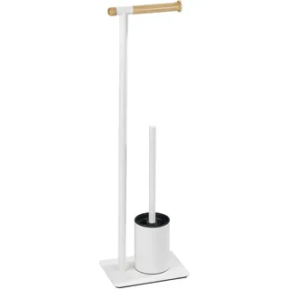 Wenko WC-Bürstengarnitur Macao Weiß/Braun