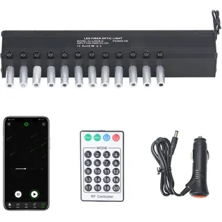 Garosa Fiber Optik Leuchtkit Sterndecke - 3W mit Bluetooth Steuerung, 12 Löcher, weiße Lichter für Auto und Haus