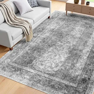 Vevor Kurzflorteppich 182,9 x 274,3 cm Grau