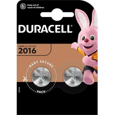Duracell Lithium-Batterie DURACELL DL 2016 B2 (2 Stk., CR2025, 165 mAh), Batterien + Akkus