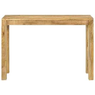 vidaXL Konsolentisch 110x35x76 cm Raues Mangoholz