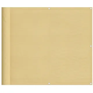 Balkon-Sichtschutz Sandfarben 90x600 cm 100% Polyester-Oxford - Braun, Beige